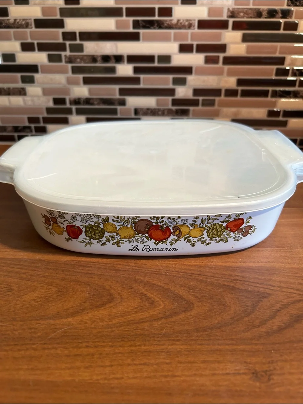 Vintage Corningware Spice of Life 2.5 Quart Casserole Dish with Lid -A10-B